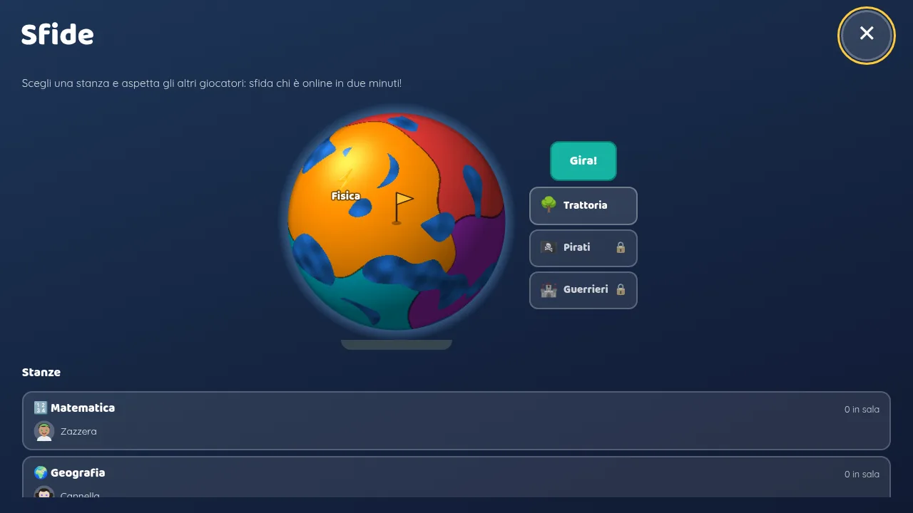 Il globo delle sfide